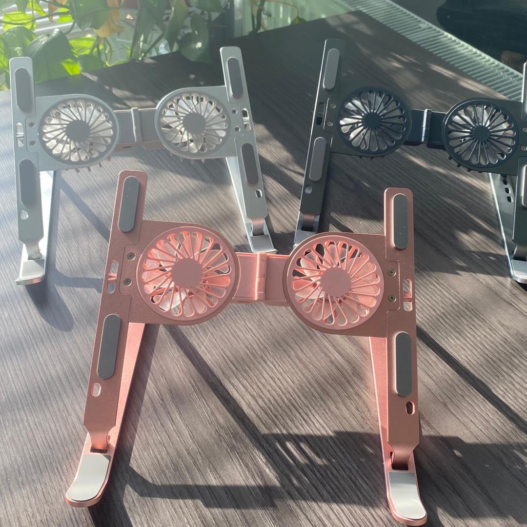 Soporte con ventilador para laptop