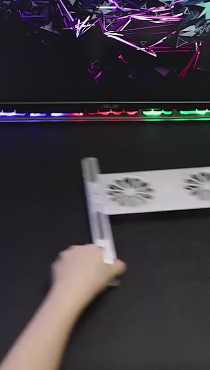 Soporte con ventilador para laptop